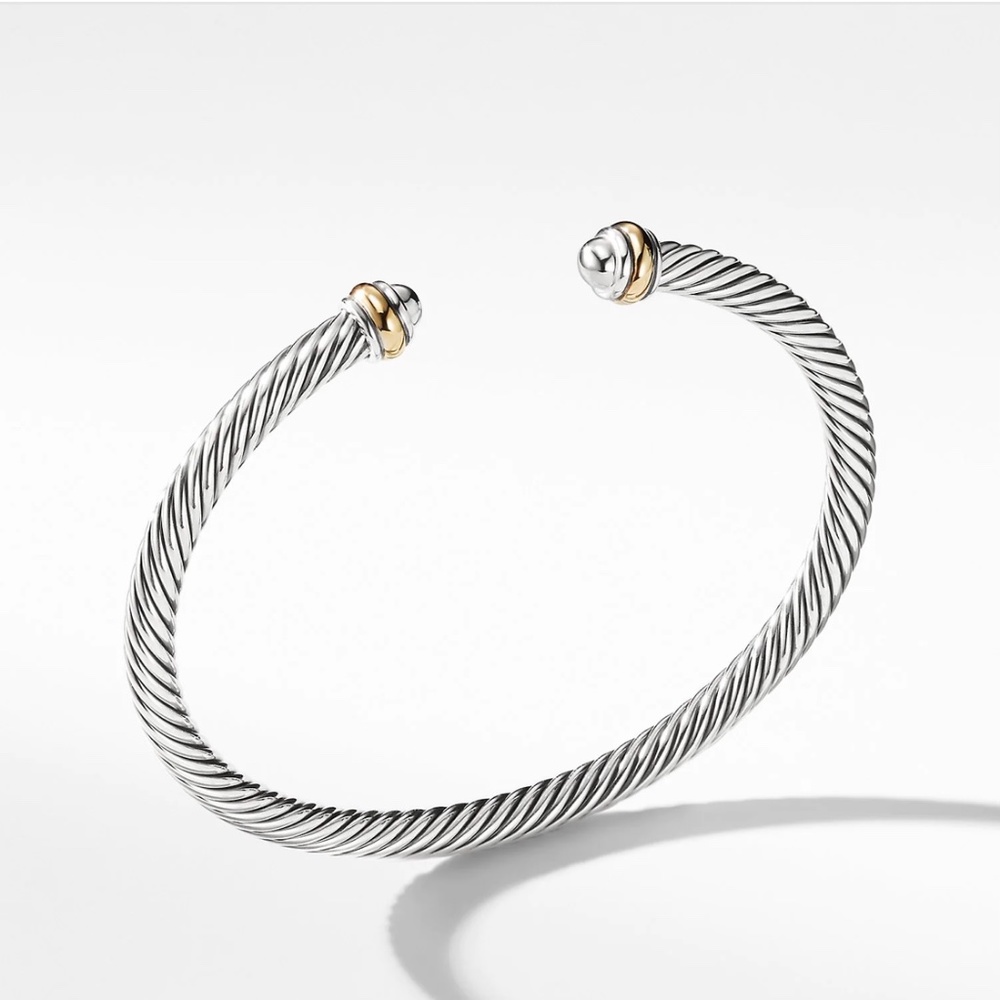 David Yurman Cable Classic Collection® Bracelet with 18K Yellow Gold